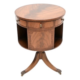 Antique Regency Revolving Drum Table, 1930s For Sale