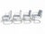 Set of 4 Bauhaus-Style Chrome Cantilever Dining Chairs in Oyster Upholstery For Sale - Image 10 of 16