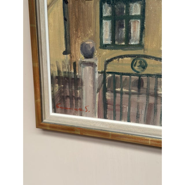 Gunnar Svensson, Urban Street, 1960s, Oil on Canvas, Framed For Sale - Image 12 of 16