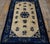 1930s Rectangle Antique Chinese - Peking Knotted Small Scatter Size Wool Ivory Rug, Circa Date: 1930s. This exceptional...
