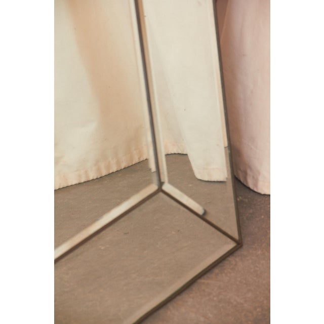 Gold Large Brass-Edged Wall Mirror, 1960s For Sale - Image 8 of 15