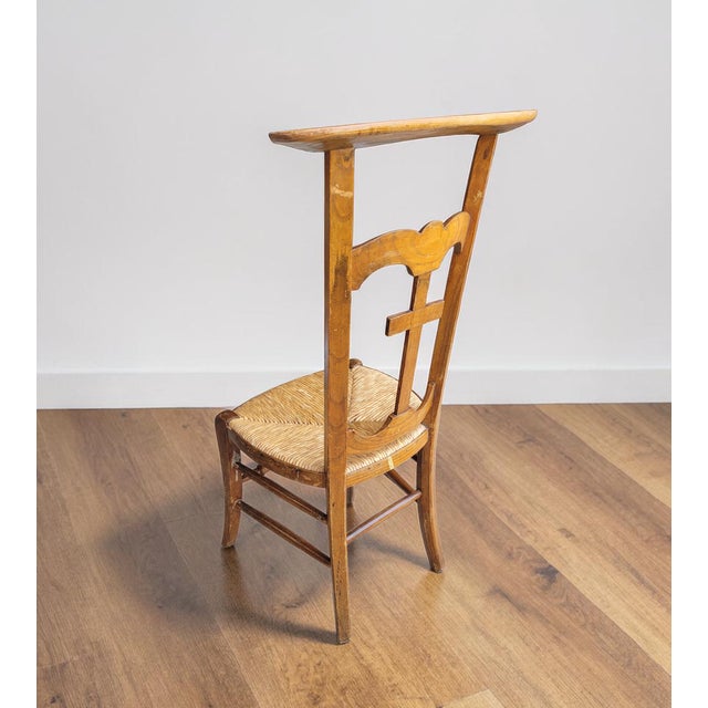 Antique Spanish Church Prayer Chair, 1890s For Sale - Image 14 of 15