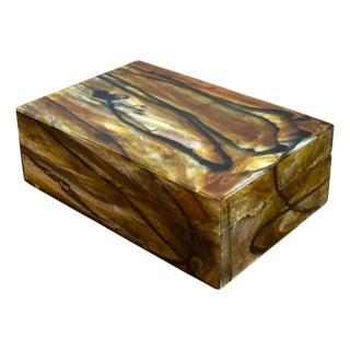 Vintage Abstract Resin Box For Sale