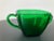 Green Midcentury American Art Deco Green Glass Sugar Bowl by Anchor Hocking For Sale - Image 8 of 12