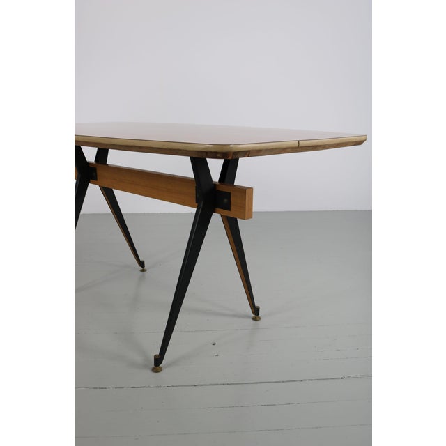 Italian Dining Table and Chairs by Carlo Ratti for Industria Legni Curvati, 1950s, Set of 7 For Sale - Image 9 of 18