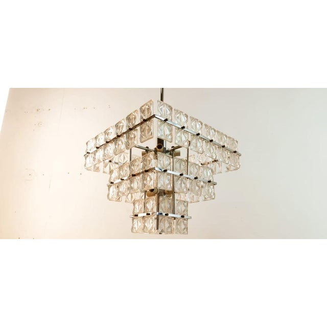 Square Glass Ceiling Light For Sale - Image 5 of 17