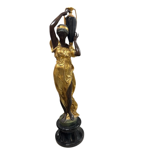 Couple of Maidens with Amphora, 2000s, Bronze, Set of 2, in Flawless conditions. Designed from 2000