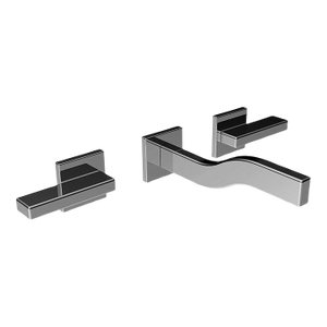 Minimalist Wall-Mount Lavatory Faucet, Two Handle, Argentina.