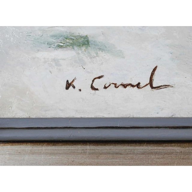 2000 - 2009 Karel Cornel, Winter Landscape, Oil on Canvas, Framed For Sale - Image 5 of 8