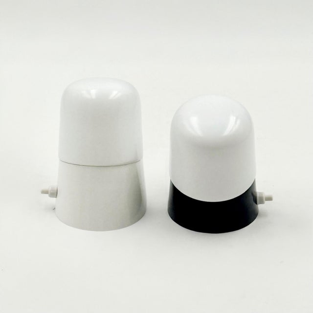 Italian Opaline Glass Wall Lights with Integrated Switches, 1970s, Set of 2 For Sale - Image 12 of 14