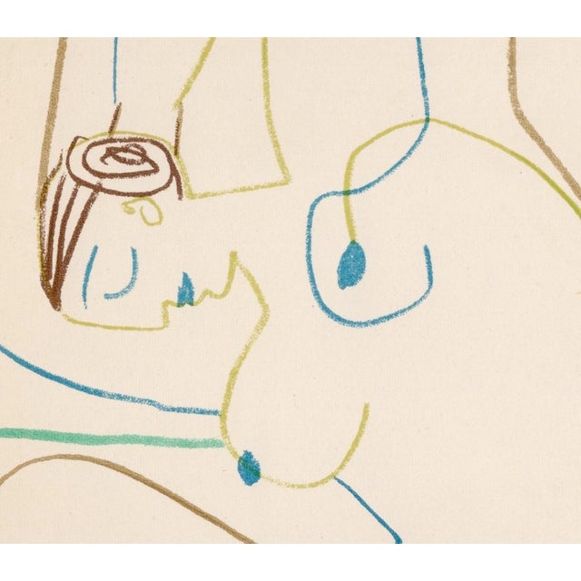 Pablo Picasso Pablo Picasso, The Acrobat and the Young Woman, Nude, Lithograph, 1954 For Sale - Image 4 of 8