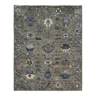 2005 Oushak Rug, Sage Green and Blue For Sale