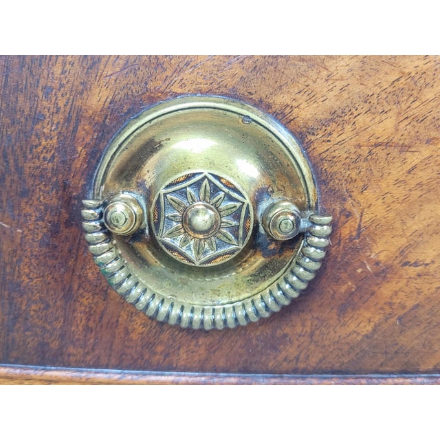 English Regency Bowfronted Sideboard with Drop Handles, 1800s For Sale - Image 6 of 18