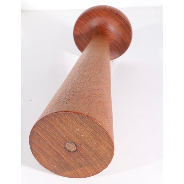 Mid 20th Century Large Mid 20th Century Danish Modern Style Candlestick Made in Italy by Anri For Sale - Image 5 of 8