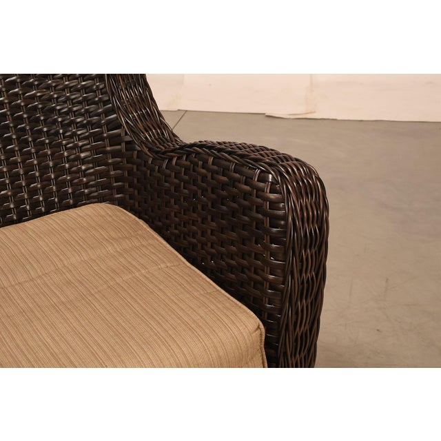 Wood Northcape Pair of 'Richmond' Outdoor Wicker Patio Armchairs For Sale - Image 7 of 18