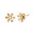 Embrace the delicate allure of natural beauty with these captivating floral stud earrings, meticulously fashioned from...