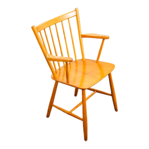 Mid 20th Century Danish Modern Side Chair Armchair Wood FDB J42 Borge Mogensen MCM