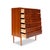Vintage Danish Mid-Century Six-Drawer Teak Tallboy Dresser 1960s For Sale - Image 4 of 6