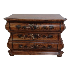 1990s Ethan Allen Legacy French Country Bombay Server Console Dresser Paint Decorated