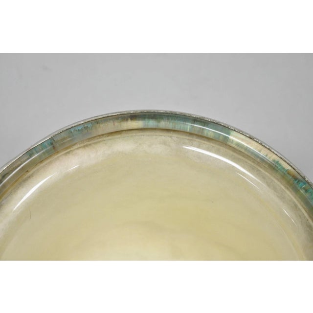 Vintage English Regency Winthrop Silver Plated Lion Handle Covered Ice Bucket For Sale - Image 9 of 18