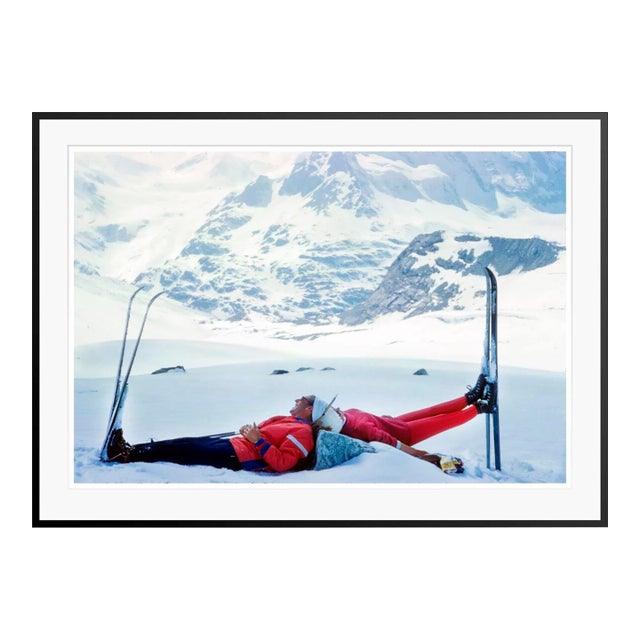 Toni Frissell 'Ski Mirror' Archival Pigment Print Framed in Black For Sale