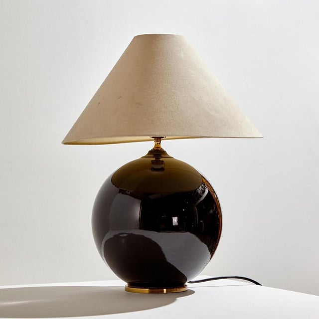 Vintage Glass Table Lamp, 1970s For Sale - Image 10 of 10
