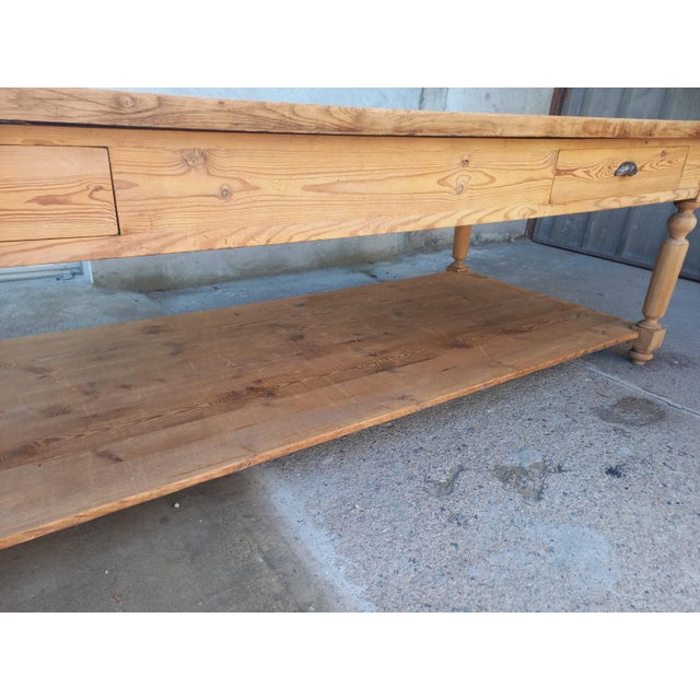 Large Dining Table with Drawers, 1890s For Sale - Image 16 of 18
