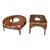 Albini Styled Rattan and Split Reed Side Tables - A Pair For Sale