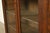 Antique Mission Oak Arts & Crafts Glass Front Bookcase Cabinet by Larkin Co., Circa 1910 For Sale - Image 9 of 15