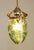 Art Nouveau Brass and Glass Chandelier, 1890s For Sale - Image 11 of 17