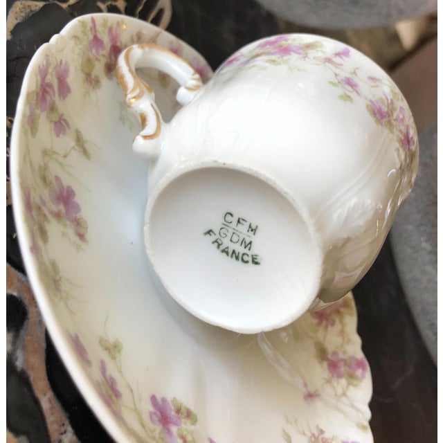 Antique Limoges Porcelain China Demitasse Cup and Saucer Chairish