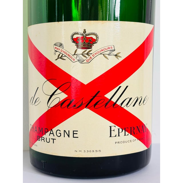Late 20th Century De Castellane Brut Champagne Specimen Bottle For Sale - Image 4 of 10