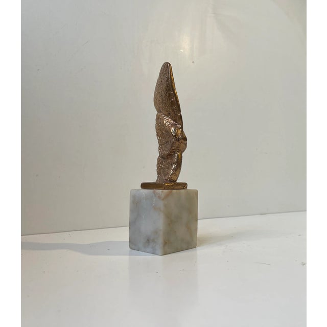 Brutalist Bronze Sculpture by Knud Erik Christiansen, 1980s For Sale - Image 4 of 11