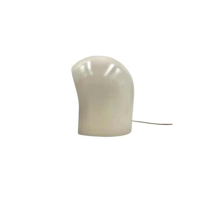 Contemporary 1970 Organic White Ceramic Table Lamp, Italy For Sale - Image 3 of 16