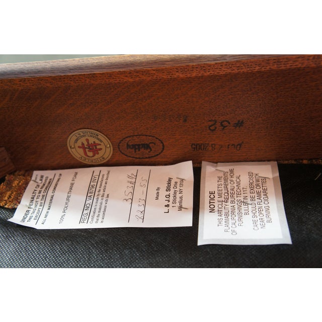 2000 - 2009 6 Stickley Mission Arts & Crafts Quartersawn Oak Harvey Ellis Dining Chairs For Sale - Image 5 of 15