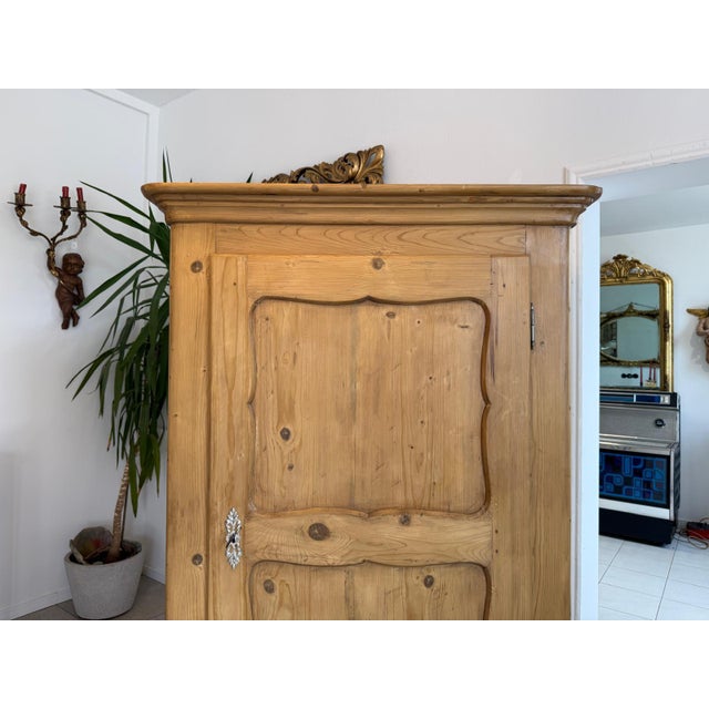 Biedermeier Farmhouse Cabinet in Softwood For Sale - Image 14 of 16