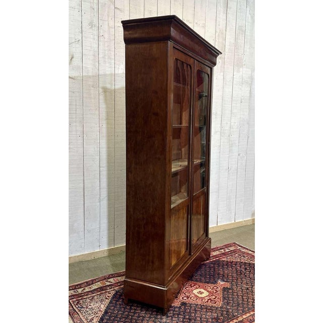 Louis Philippe Mahogany Bookcase, 1800s For Sale - Image 3 of 18