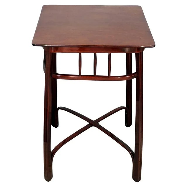 Art Nouveau Waiting Table in Mahogany by J.& J. Kohn, Austria, 1900s For Sale - Image 10 of 10