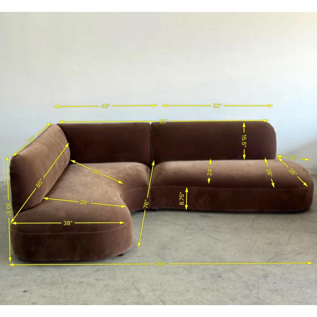 Custom Made Corner Sofa - Floor Model For Sale - Image 9 of 9