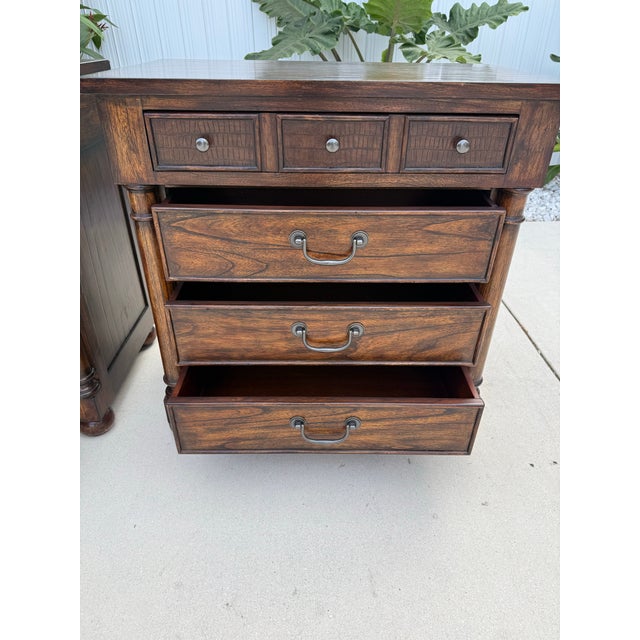 2010s Bernhardt Commonwealth Nightstands With Drawer Facade For Sale - Image 5 of 7