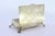Metal Silver Jewelry Box with Floral Motifs Engraved on the Lid and Resting on Four Claw-Shaped Feet For Sale - Image 7 of 8