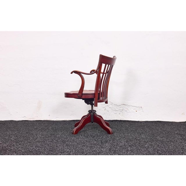 Vintage Capua Chair in Beech and Mahogany by Adolf Loos for Thonet, 1920s For Sale - Image 9 of 18