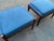 Mid Century Ottomans With Walnut Finish For Sale - Image 9 of 12