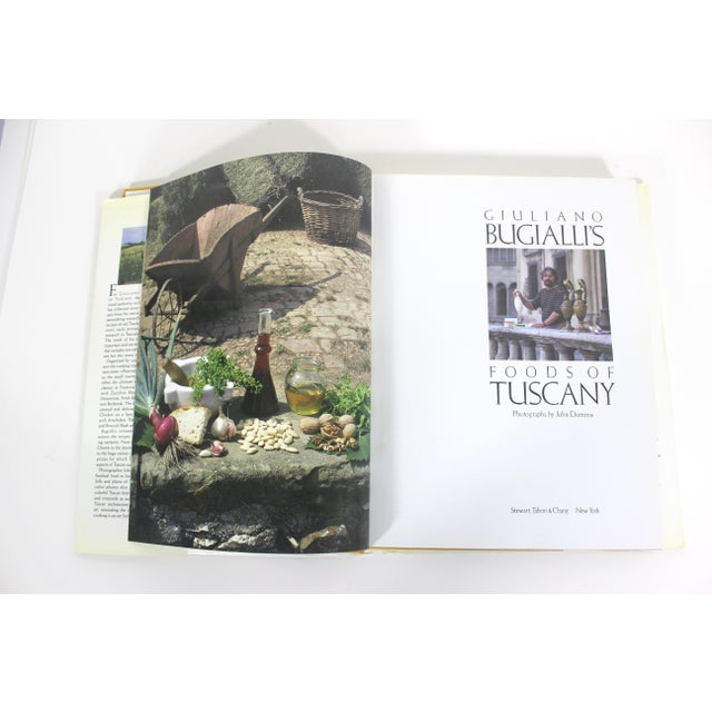 1990s Giulliano Bugialli’s Foods of Tuscany Italian Cook Book, Retro Kitchen Decor, Old Hardcover Cookbook Gift for Foodie, Italian For Sale - Image 4 of 11