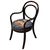 Victorian Antique Vienna Secession Bent Oak Armchair W/ Cat Needlepoint Seat by Thonet No.015 For Sale - Image 3 of 8