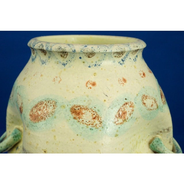 Majolica Terracotta Vase with Primitivist Geometric Decoration from Italica Ars, Italy, 1920s For Sale - Image 14 of 18