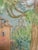 Traditional Italian Village Landscape Pastel in Decorative Green and Gilt Frame For Sale - Image 3 of 9