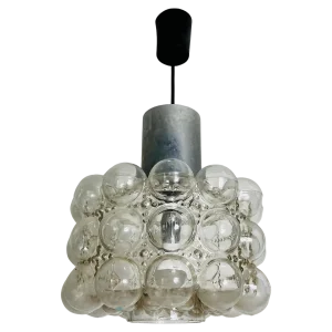 Bubble Glass Pendant Lamp by Helena Tynell for Glashütte Limburg, 1960s