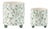Botanical Bird Print Dolomite Planter (Set of 2) For Sale