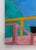 Blue 1970s Monumental Michael Decain Abstract Landscape Painting, Hockney Style For Sale - Image 8 of 14